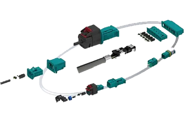 传感器线束通常由多根电线和连接器组成，这些电线根据传感器的类型和功能而有所不同。例如，压力传感器线束通常包括压力传感器、信号转换器和信号连接器等。在传感器线束中，信号转换器将传感器的信号转换为适当的电信号，以便传输到其他电子设备中。